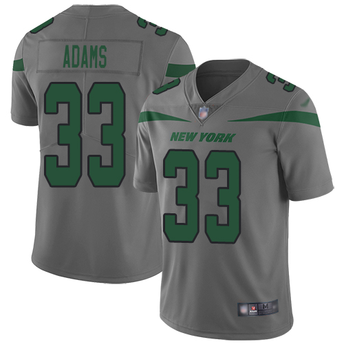 New York Jets Limited Gray Men Jamal Adams Jersey NFL Football #33 Inverted Legend